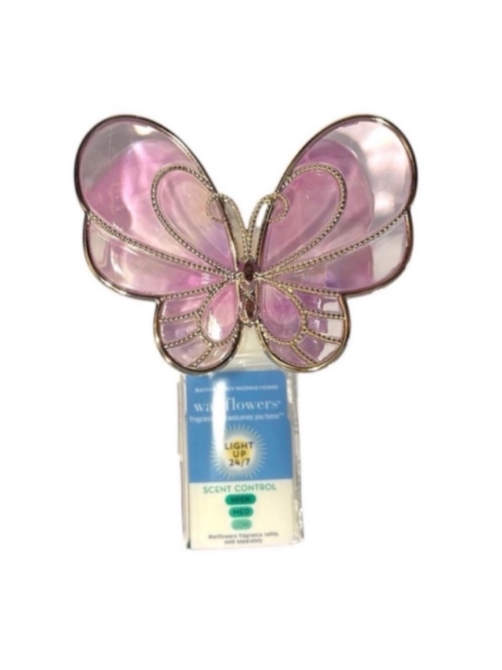 Butterfly Wallflower Plug In with Light and Scent Control